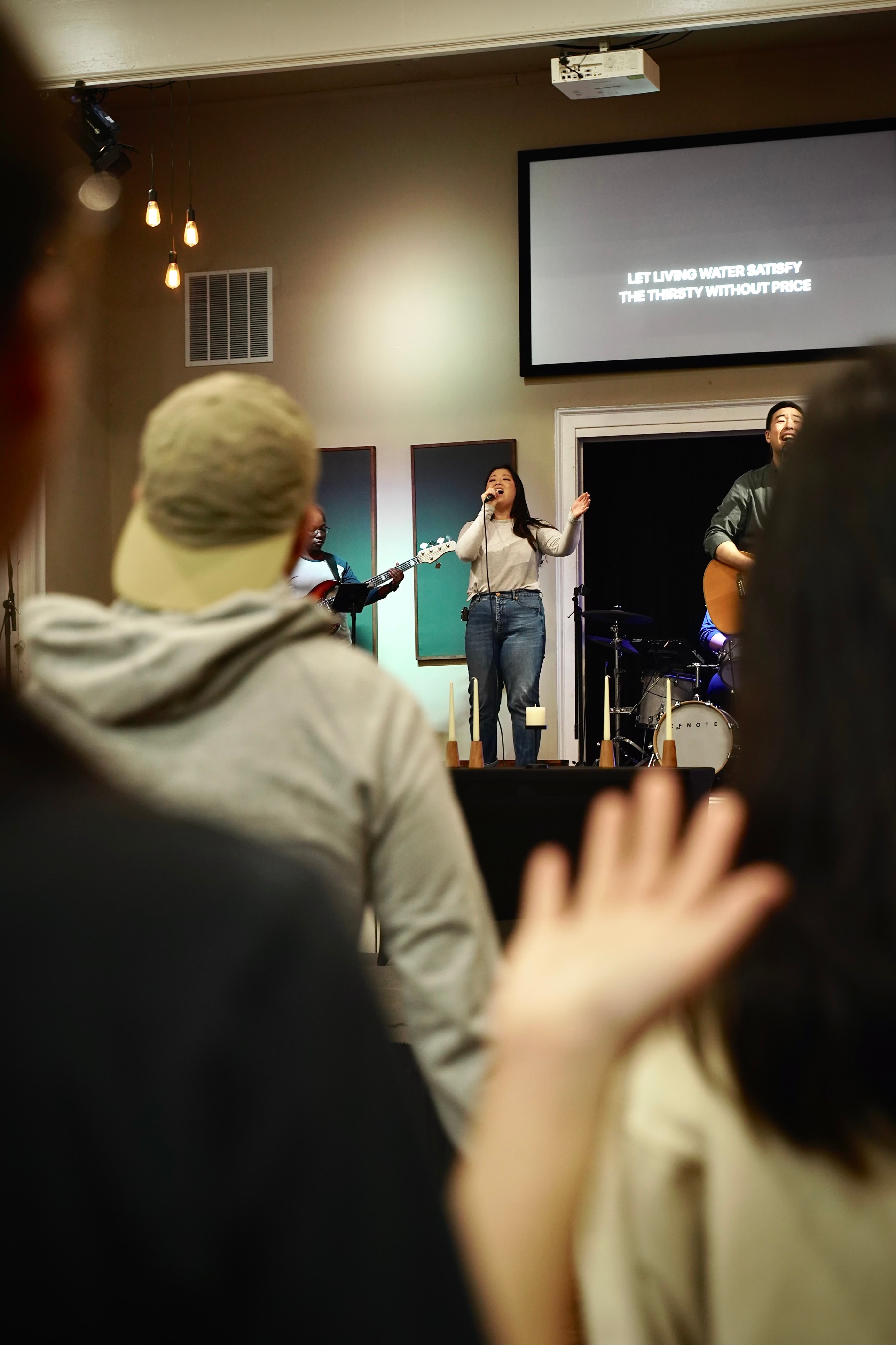 A person writing in a book