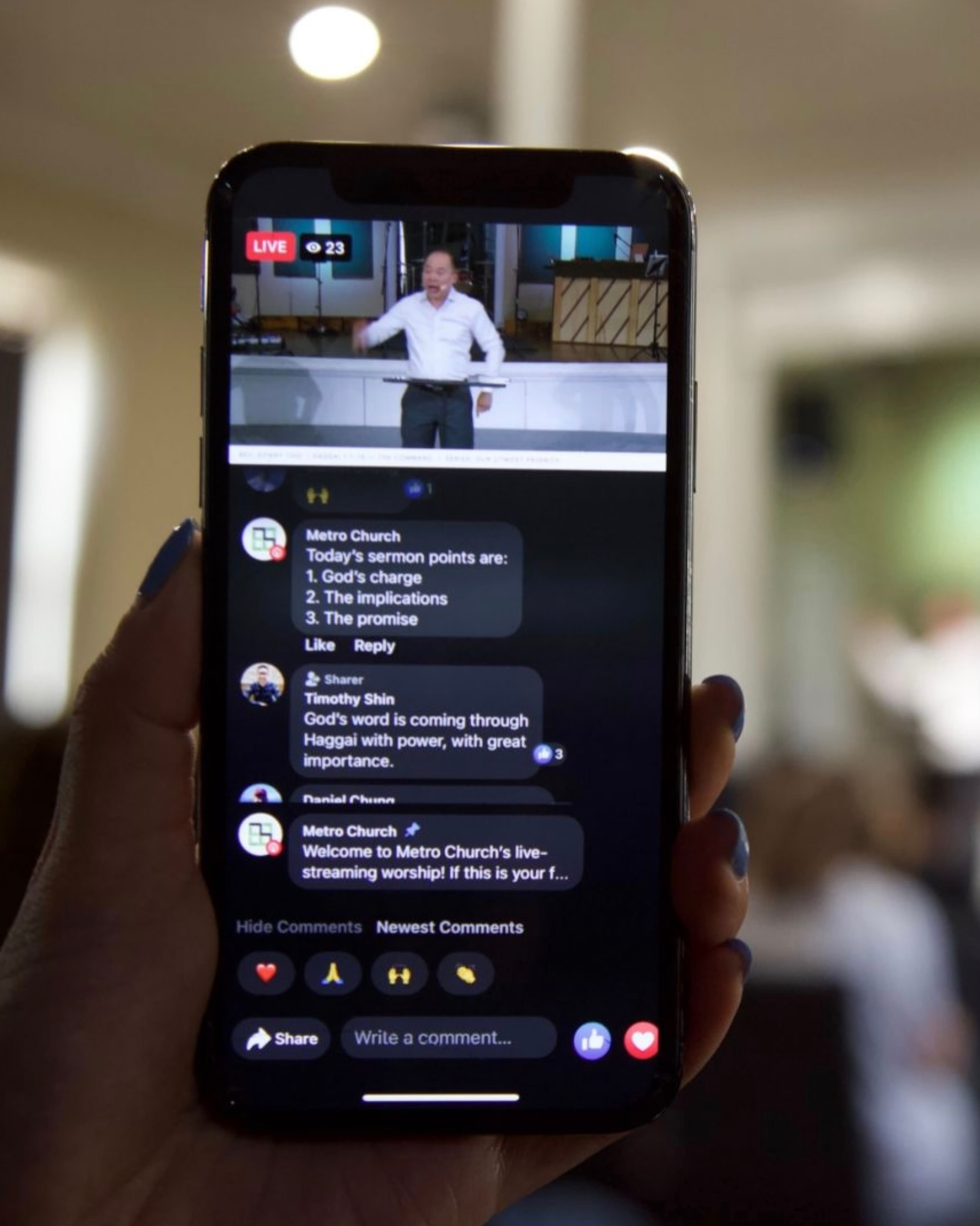 A person writing in a book