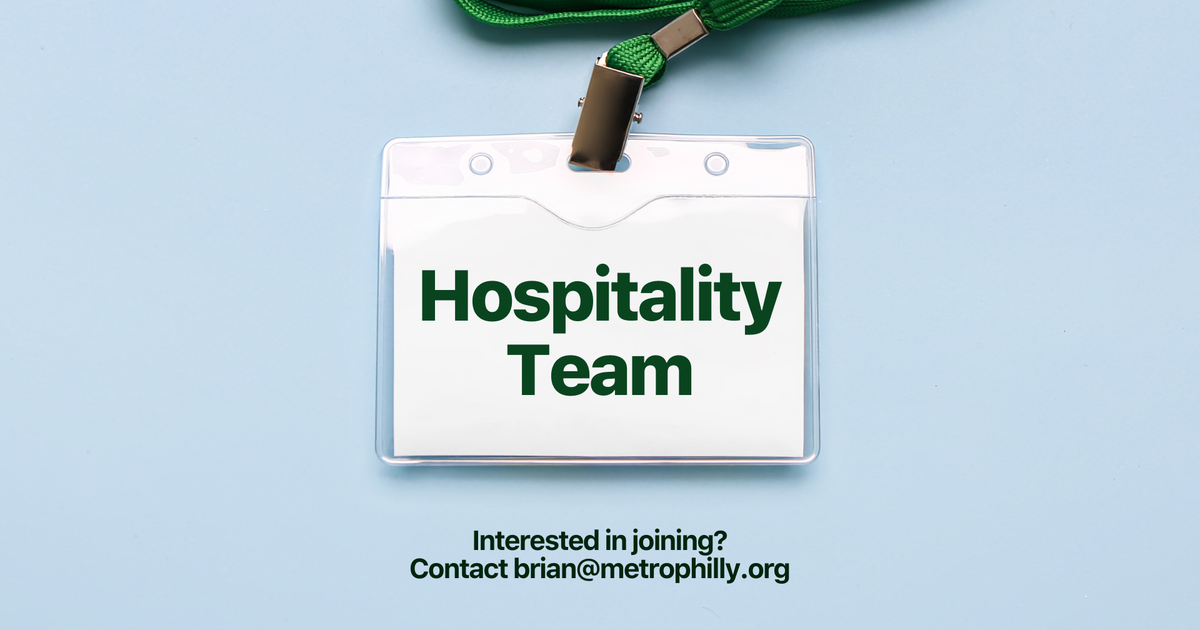 Join The Metro Hospitality Team